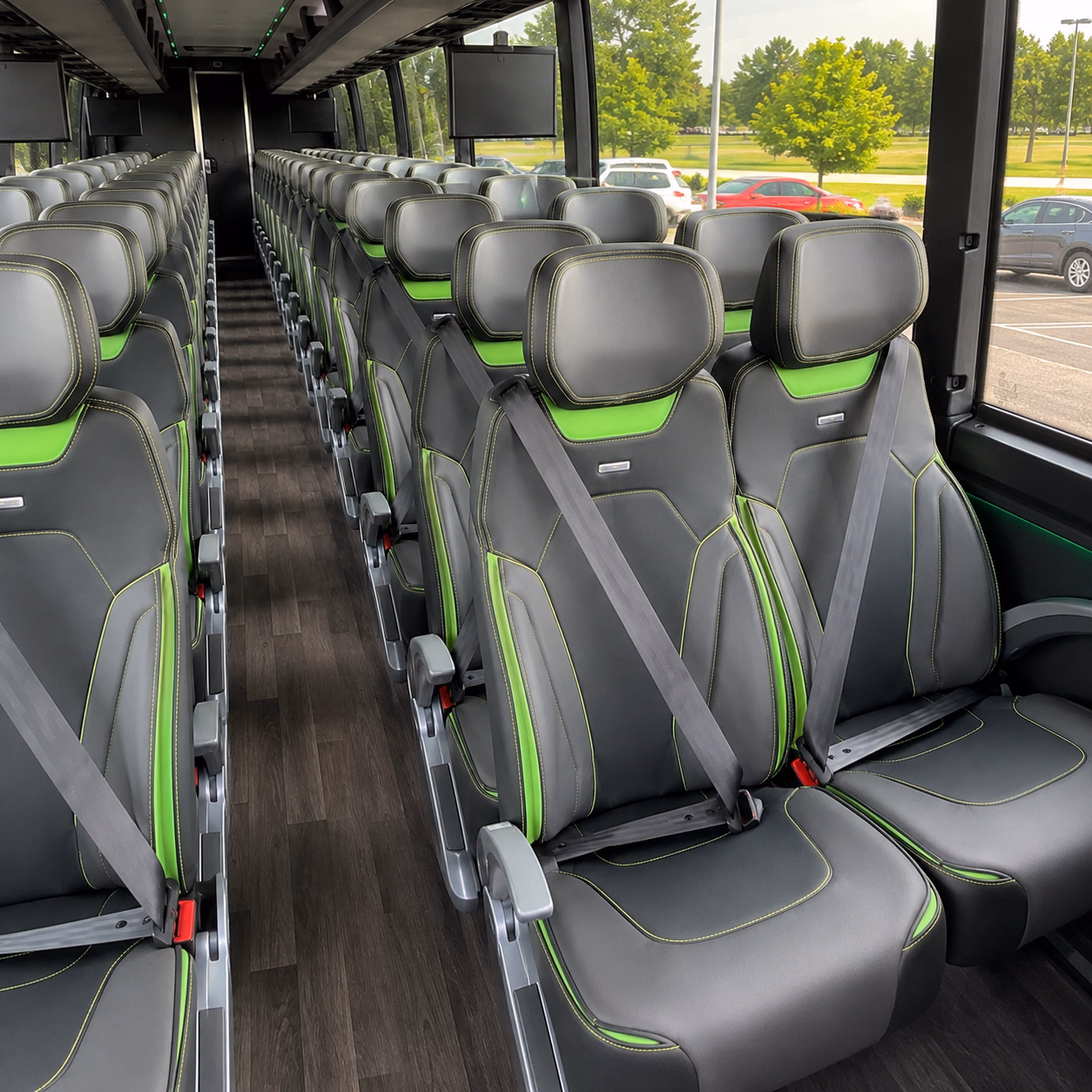 hialeah charter bus interior