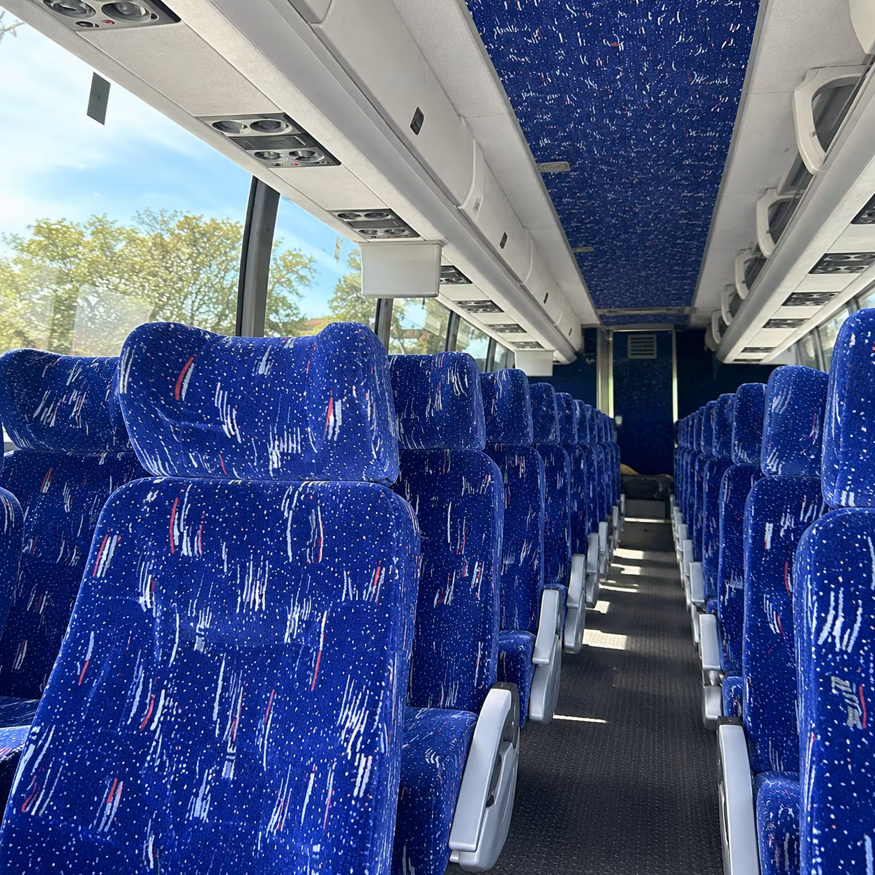 hialeah charter bus services interior